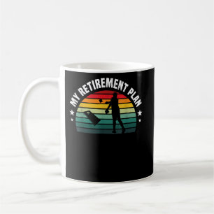 Cornhole-Sport-Rentnerplan Retro-Sonnenuntergang-K Kaffeetasse