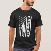 Cornhole sports US flag graphic concept T-Shirt (Vorderseite)