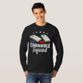 Cornhole Squad Beag Backyard Cornhole T-Shirt (Vorne ganz)