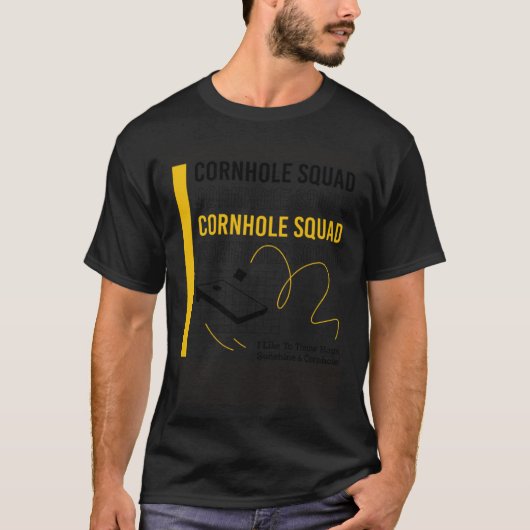Cornhole Squad Ironic Sprichwort Hobby Sports Pull T-Shirt (Vorderseite)