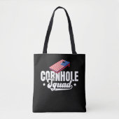 Cornhole Squad Männer Bohnentaschen Beutel Löcher Tasche (Vorderseite)