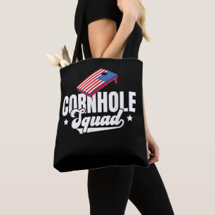 Cornhole Squad Männer Bohnentaschen Beutel Löcher Tasche