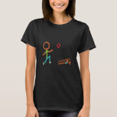 Cornhole Stickman T-Shirt (Vorderseite)