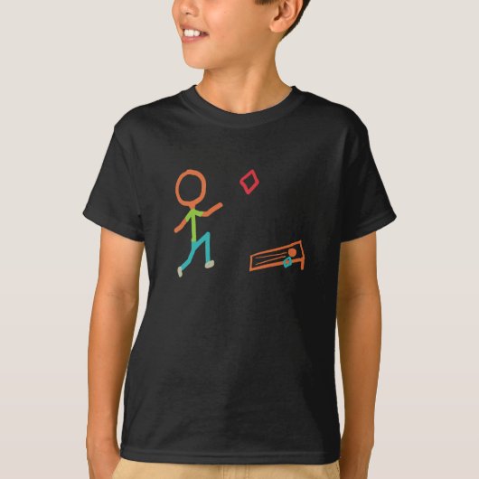 Cornhole Stickman T-Shirt (Vorderseite)