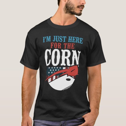 Cornhole Team Bean Bag Player Champ American Flag T-Shirt (Vorderseite)