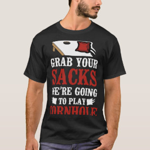 Cornhole Team Bean Bag Player Champ Pun schnappen T-Shirt