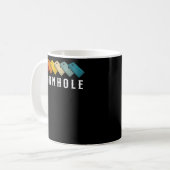Cornhole Team Bean Bag Player Champ Rücken-Ecke Kaffeetasse (Vorderseite Links)