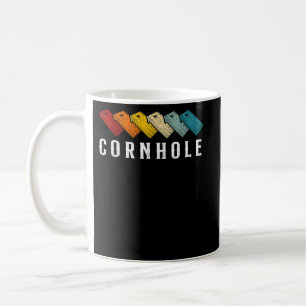 Cornhole Team Bean Bag Player Champ Rücken-Ecke Kaffeetasse