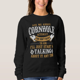 Cornhole-Team-Bohnen-Sack-Spieler-Champion-Frag mi Sweatshirt