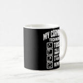 Cornhole-Technik Wurftechnik Cornhole Kaffeetasse (VorderseiteRechts)