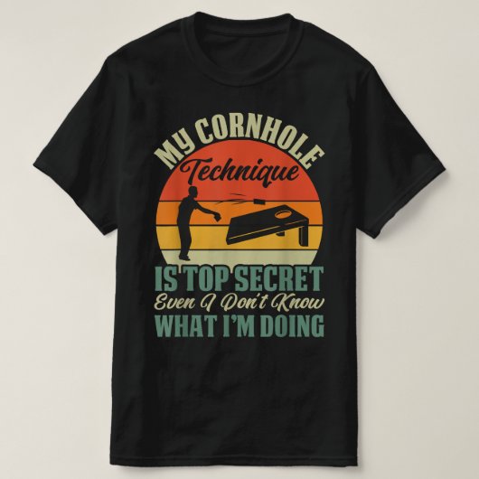 Cornhole Toss Game T-Shirt (Design vorne)