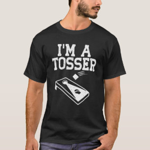 Cornhole Toss Hole Bean Bag Toss Game Board Rasen T-Shirt