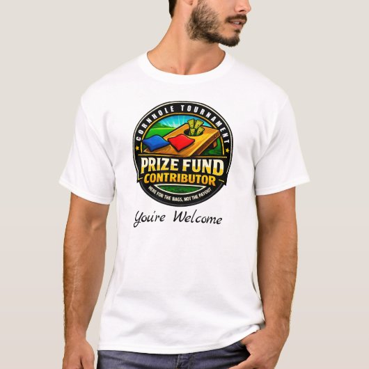Cornhole Tournament Prize Fund Contributor T-Shirt (Vorderseite)