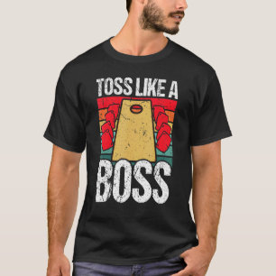 Cornhole Turnier Cornhole Red White Blue Toss L T-Shirt