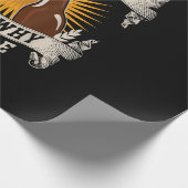 Cornhole und Bier deshalb bin ich hier Cornhole Geschenkpapier (Ecke)