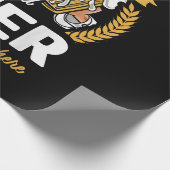 Cornhole und Bier deshalb bin ich hier Cornhole Geschenkpapier (Ecke)