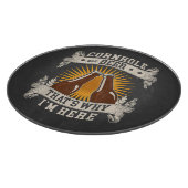 Cornhole und Bier deshalb bin ich hier Cornhole Schneidebrett (Ecke)