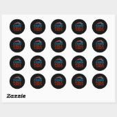 Cornhole Vibes Cornhole Cornhole Player Runder Aufkleber (Blatt)