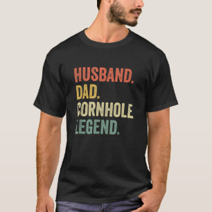 Cornhole Vintage Lustiges Geschenk Ehemann Vater L T-Shirt