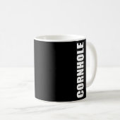 Cornhole Vintage Retro Kaffeetasse (VorderseiteRechts)