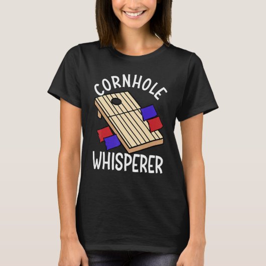 Cornhole Whisperer Corn Hole T-Shirt (Vorderseite)