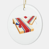 Cornhole Wurf Keramikornament (Links)