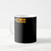 Cornhub Cornhole Cornholer Kaffeetasse (Vorderseite Links)