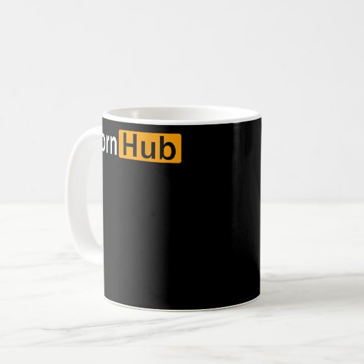 Cornhub Cornhole Cornholer Kaffeetasse (Vorderseite Links)