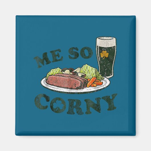 Corniges Bier Corned Beef und Kohl St. Patricks Magnet (Vorne)