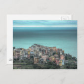 Corniglia an den Klippen, Cinque Terre Italien Postkarte (Vorne/Hinten)
