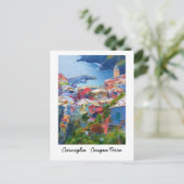 Corniglia Cinque Terre Italien Postkarte (Stehend Vorderseite)