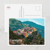 CORNIGLIA - Cinque Terre - Ligurien - Panorama - Postkarte (Vorne/Hinten)