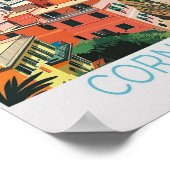 Corniglia Italien Coast Travel Print Poster (Ecke)