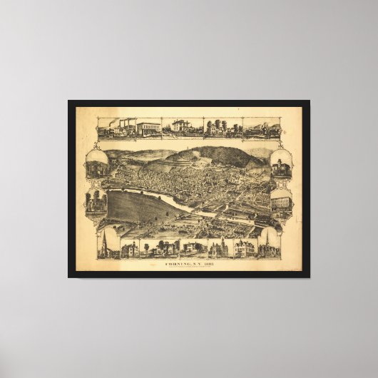 Corning New York (1882) Leinwanddruck (Vorderseite)