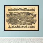 Corning New York (1882) Leinwanddruck (Insitu (Holzboden))