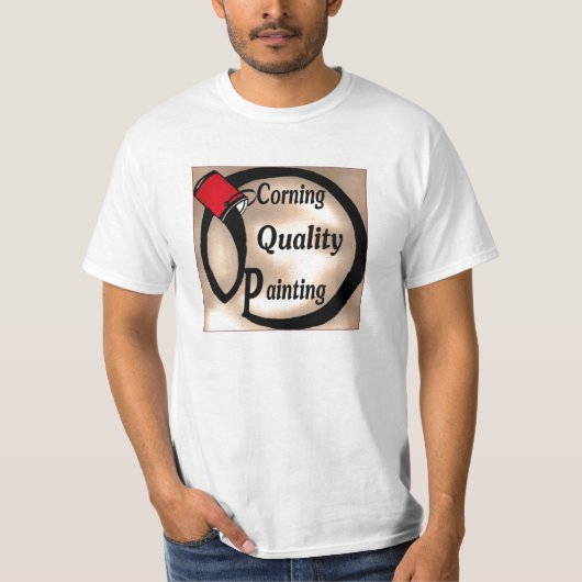 Corning-Qualitäts-Malerei T-Shirt (Vorderseite)