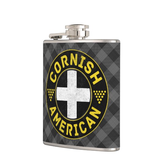 Cornisch American Flag Hipflask Flachmann (Links)