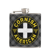 Cornisch American Flag Hipflask Flachmann (Vorderseite)