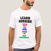 Cornisch lernen - Ziege, Haus, Lip, River Mouth T-Shirt (Vorderseite)