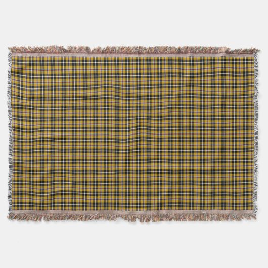 Cornisch National Tartan Gelb und Schwarz Kariert Decke (Vorderseite)