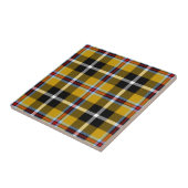 Cornisch National Tartan Gelb und Schwarz Kariert Fliese (Seite)