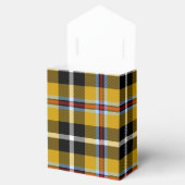 Cornisch National Tartan Gelb und Schwarz Kariert Geschenkschachtel (Geöffnet)