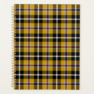 Cornisch National Tartan Gelb und Schwarz Kariert Planer
