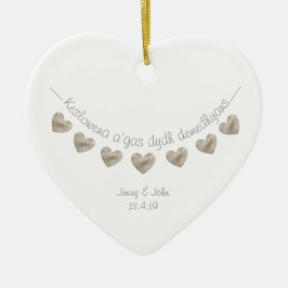 Cornisch personalisierte Hochzeitsgeschenke Keramik Ornament
