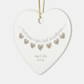 Cornisch personalisierte Hochzeitsgeschenke Keramik Ornament (Links)