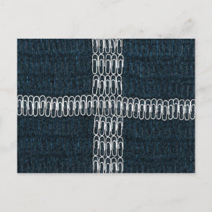 Cornische Flagge von Paperclips Postkarte