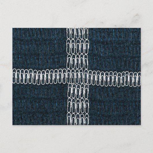 Cornische Flagge von Paperclips Postkarte (Vorderseite)