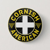 Cornish American Flag Button (Vorderseite)