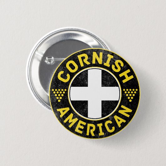 Cornish American Flag Button (Vorne & Hinten)