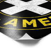 Cornish American Flag Fotodruck (Ecke)